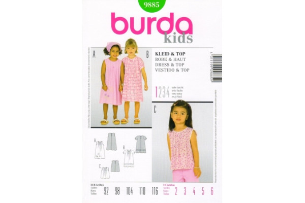 Выкройка Burda  9885  Детская       *13132*