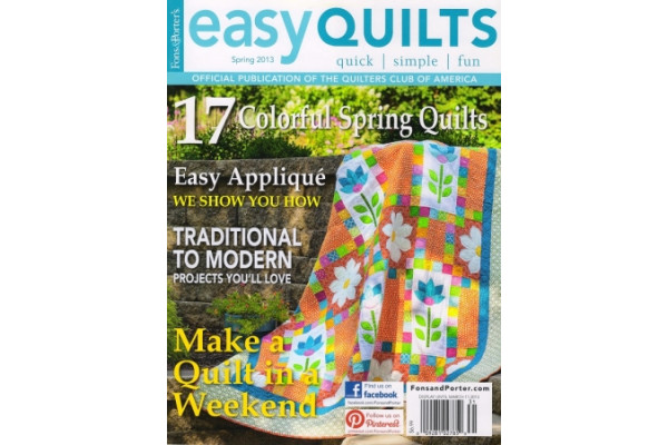 Журнал Fons&Porter's Love of Quilting EASY QUILTS SPRING QCA 2013 EQ120029 *12114*
