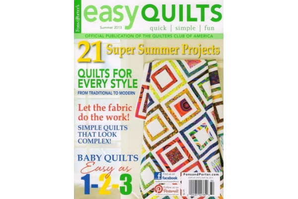 Журнал Fons&Porter's Love of Quilting EASY QUILTS SUMMER 2013 EQ130032 *12115*