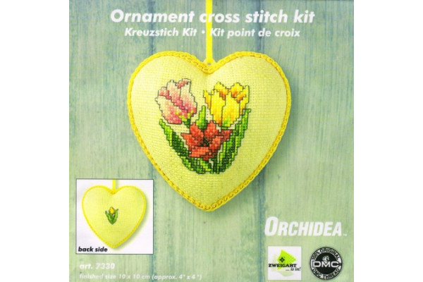 Набор для вышивания ORCHIDEA 7330 Сердце (10х10 см) *17206*