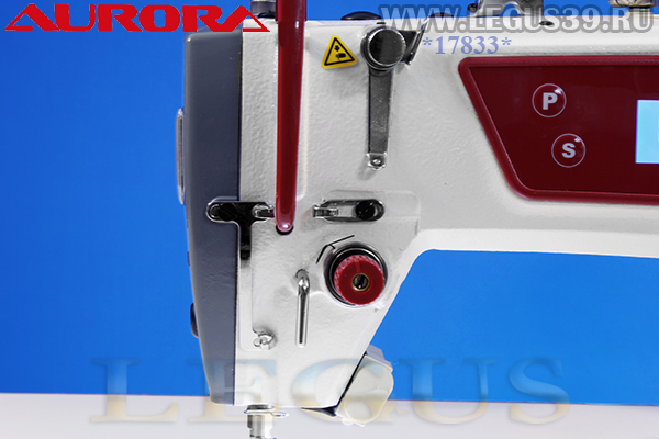 Швейная машина Aurora A-1E: прямострочная машина для легких и средних материалов с прямым приводом, функцией плавный старт (Встроенный сервопривод)