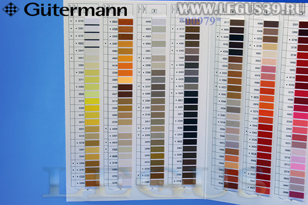 Карта цветов (каталог ниток) Gutermann A&E Perma Core Farbenkarte
