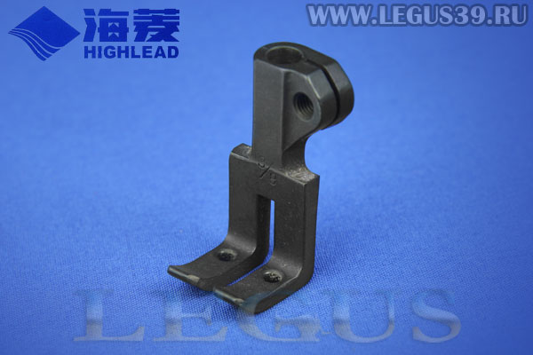 Лапка *** внутренняя (транспортер) для двухигольной промышленной швейной машины HIGHLEAD GC20618-2 для межигольного расстояния 8 мм