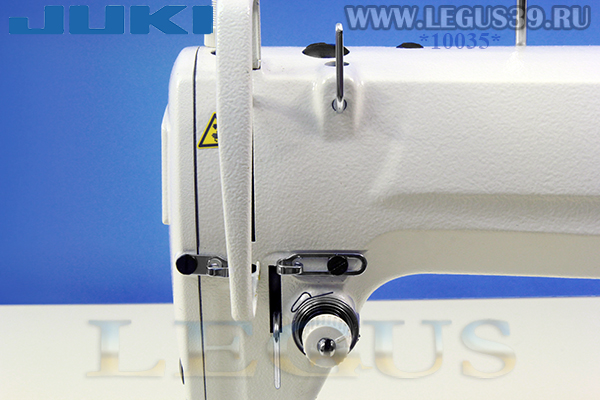 Промышленная швейная машина JUKI DDL 8100eH одноигольная, челночного стежка с нижним реечным транспортом материала. Машина предназначена для пошива средних и тяжелых тканей