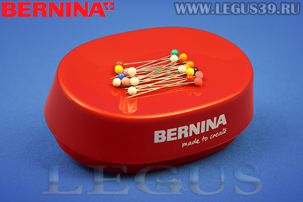 Фирменная магнитная игольница Bernina made to create позволит хранить ваши иголки и булавки в одном месте