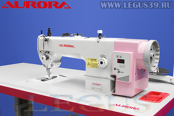 Швейная машина Aurora A-0302-D-CX 8 мм с шагающей лапкой и увеличенным челноком для шитья тяжелых материалов толстой нитью, двойное продвижение