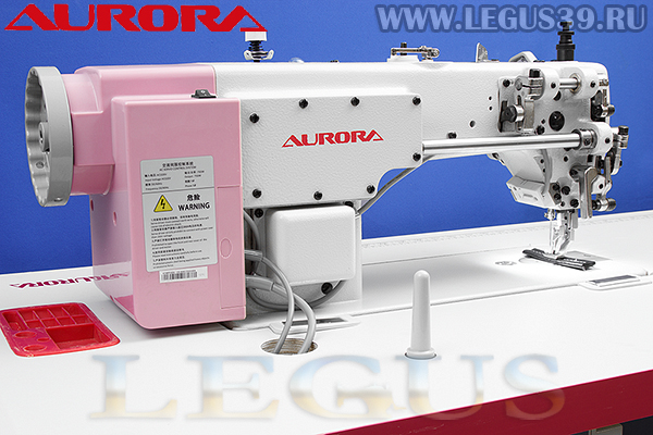 Швейная машина Aurora A-0302-D-CX 8 мм с шагающей лапкой и увеличенным челноком для шитья тяжелых материалов толстой нитью, двойное продвижение