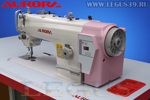 Швейная машина Aurora A-1 Прямострочная машина для легких и средних материалов с прямым приводом, функцией плавный старт (Встроенный сервопривод)