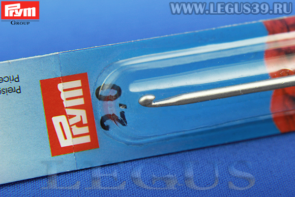 Крючок 195172 для вязания 2.0 мм алюминиевый с пластиковой ручкой Prym (11951720) 