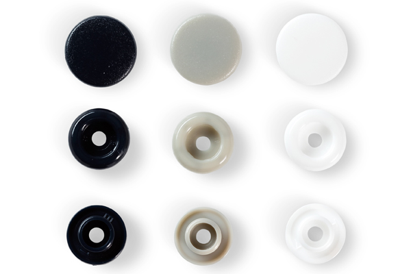 Кнопки 393008 Джерси Prym Love Color Snaps 12 мм 30 штук, (пластик) цвет: белый/серый/морская волна предназначены для легких тканей, трикотажа