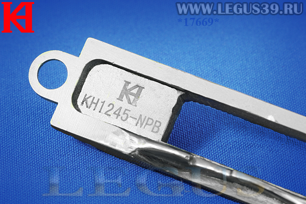 Игольная пластина с зубчатой рейкой KH1245-NPB/FDB (K.H.Company) для Dukopp Adler 267 под окантовку