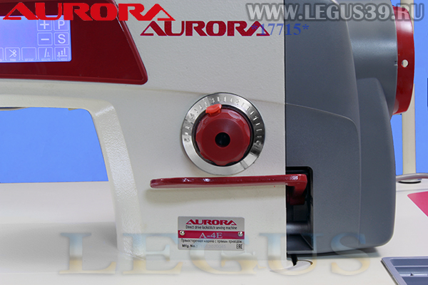 Швейная машина Aurora A-4E - прямострочная машина для легких и средних материалов, с автоматической обрезкой нити, co встроенным сервоприводом (art. 287018).
