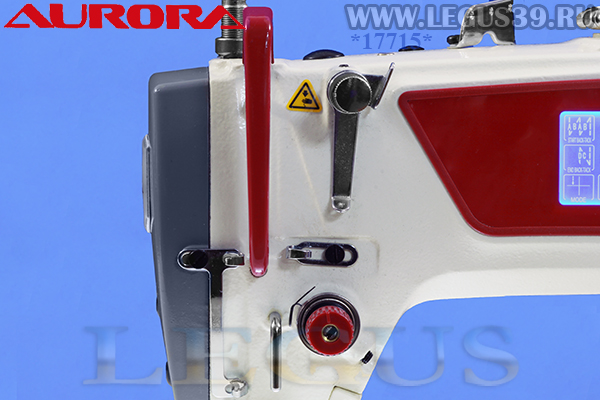 Швейная машина Aurora A-4E - прямострочная машина для легких и средних материалов, с автоматической обрезкой нити, co встроенным сервоприводом (art. 287018).
