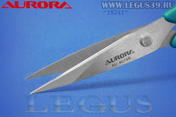 Ножницы Aurora AU 407SE вышивальные с насечкам на лезвиях 7" серии "Профи", 11см (120г)