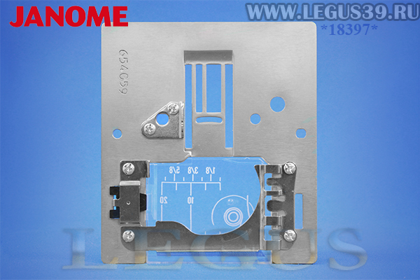 Игольная пластина для бытовой швейной машины JANOME MS 36 654617001 Needle plate (unit)