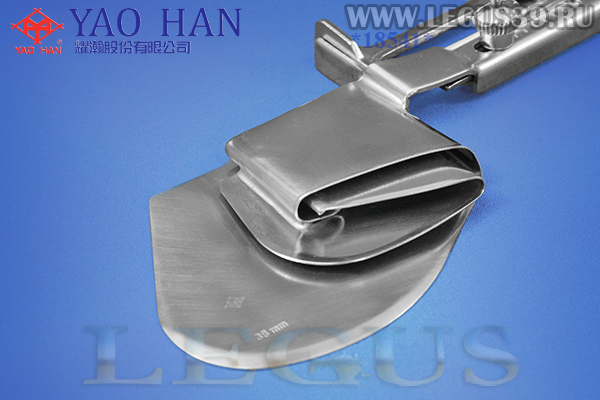 Приспособление "подгиб" A11 38,00мм 1-1/2" (Тайвань) (YAO HAN) подворот материала вверх закрытым полуторным подворотом, для 1-игольной прямострочной машины