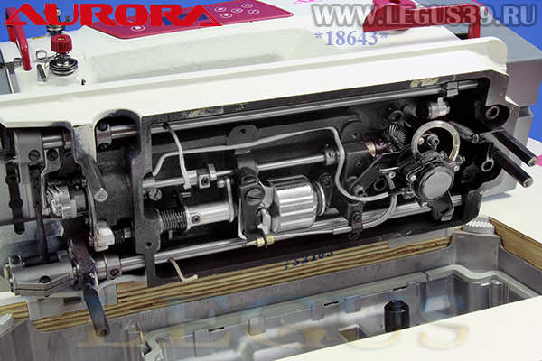 Швейная машина AURORA A-2E: прямострочная машина для легких и средних материалов с автоматической обрезкой нити, прямым приводом, функцией плавный старт.