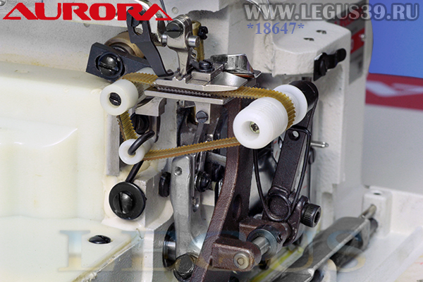Оверлок AURORA A-942D (Direct drive) Трехниточная одноигольная стачивающе-обметочная машина со встроенным сервоприводом для обметывания манжеты