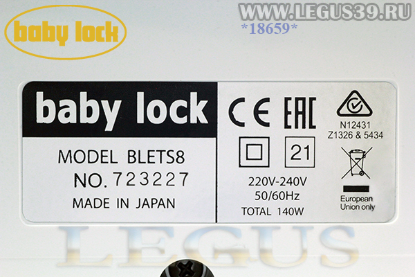 Коверлок BABY LOCK BLETS8 Gloria 2-3-4-5 ниток и распошивальная машина (Коверлок)