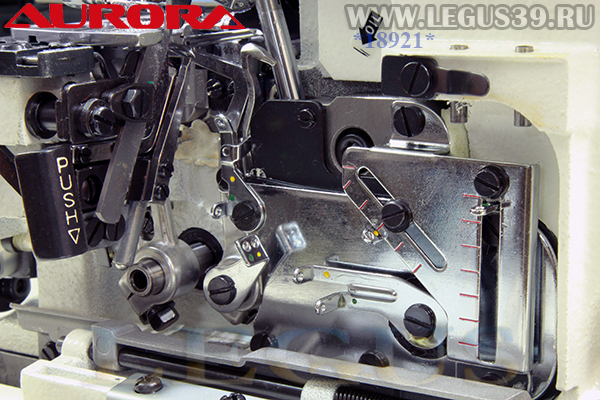 Оверлок AURORA A-700DE-6 (Direct drive) арт. 287029 - шестиниточная трехигольная стачивающе-обметочная машина со встроенным сервоприводом