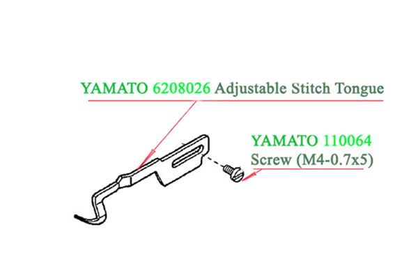 ширитель Yamato 6208026 Adjustable Stitch Tongue