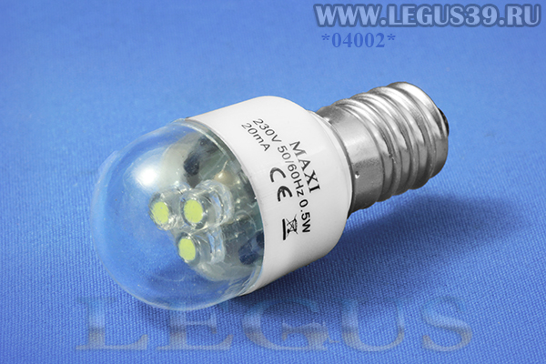 Лампочка резьбовая светодиодная MAXI 220V 0,5W E14 LED 13,64мм диаметр резьбы