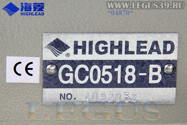 Одноигольная универсальная промышленная швейная машина HIGHLEAD GC0518-B