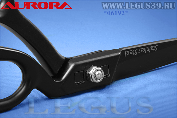 Ножницы Aurora AU 906-85BT "Премиум" арт.330406 портновские профессиональные с титановым покрытием 9,5" облегченные с чёрными ручками, 21см (180г)