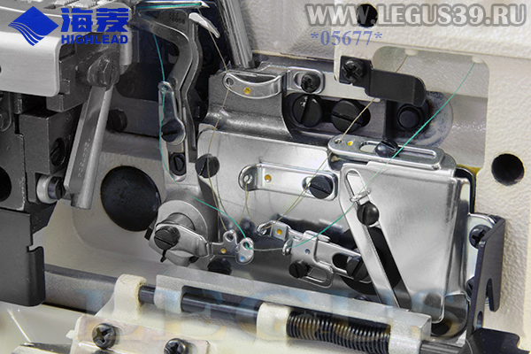 Оверлок HIGHLEAD GM288-3 4мм - трехниточная одноигольная обметочная машина для лёгких и средних тканей.