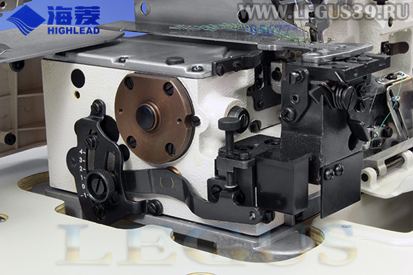 Оверлок HIGHLEAD GM288-3 4мм - трехниточная одноигольная обметочная машина для лёгких и средних тканей.