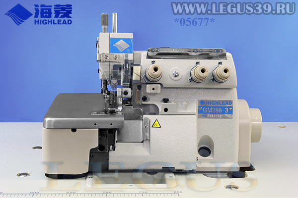 Оверлок HIGHLEAD GM288-3 4мм - трехниточная одноигольная обметочная машина для лёгких и средних тканей.