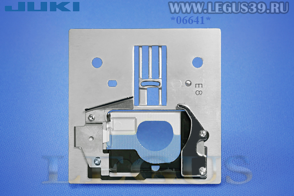 Игольная A1109-E80-0A0A пластина для бытовых швейных машин Juki HZL-61e, 80e, 90 (Troat plate) в комплекте с крышечкой A1110E50000