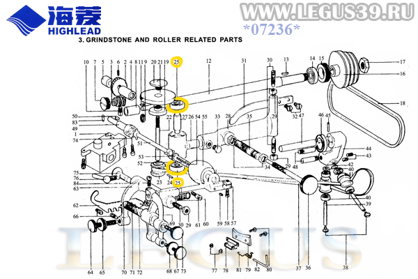 Подшипник 6200Z Grindstone shaft bearing машины для срезания (утоньшения) края кожи HIGHLEAD YXP-18