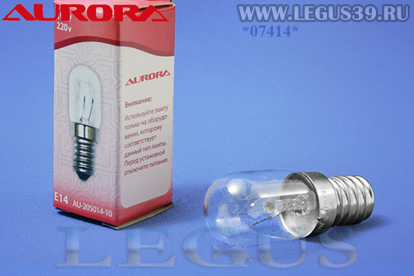 Лампочка Aurora E14 резьбовая винтовая универсальная 10W, 220V для бытовых швейных машин AU-205014-10.