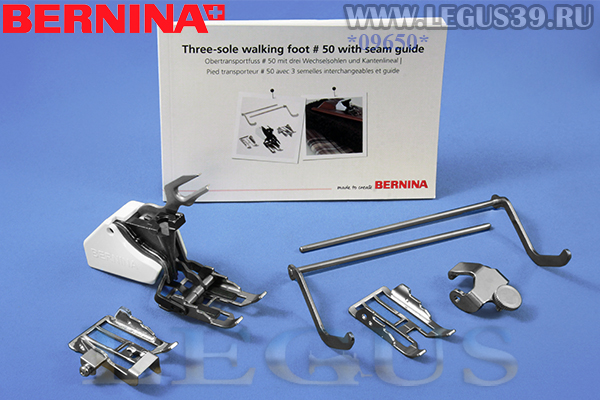 Лапка 008969.72.00 верхнего транспортера Bernina №50 для машинной стежки с подачей материала транспортером по прямым линиям, для работы с материалами с плохим скольжением, а также с материалами, склонными к смещению слоев. для всех швейных машин Bernina Activa 125, 135, 145, 210, 215, 220, 230, 240, 330, 350, 350PE, 380, 1204; Bernina Virtuosa 150, 153, 155, 160, 163; Bernina Artista 165, 170, 180, 185, 200, 630, 640, 730; Bernina Aurora 430, 435, 440QE, 450, 1405; Bernina 820, 830.