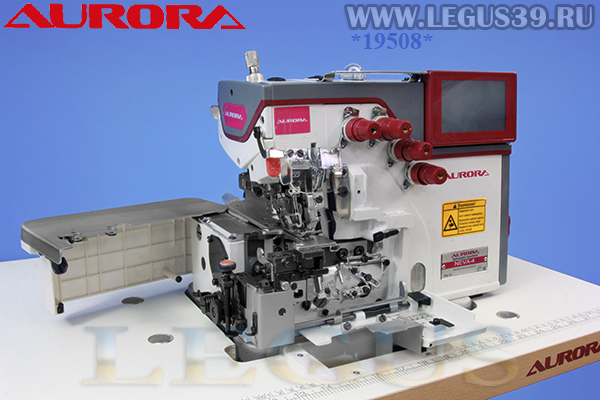 Оверлок AURORA NEVA-4 настольный (голова + стол)  Четырехниточная двухигольная стачивающе-обметочная машина со встроенным сервоприводом арт.328345