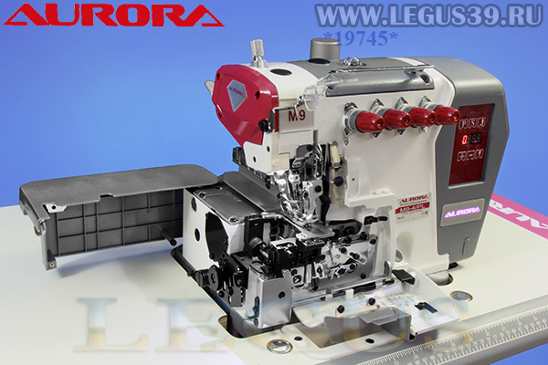 Оверлок AURORA M9-4/PL (Direct drive) арт.336160 - четырехниточная двухигольная стачивающе-обметочная машина