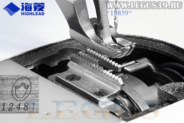 Швейная машина HIGHLEAD DY-351 (комплект со столом) с двойным продвижением, увеличенным челноком, обрезкой нити (короткий конец нити до 3 мм, после обрезки) и закрепкой (стежок в стежок), со встроенным шаговым двигателем 750 Вт