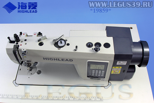 Швейная машина HIGHLEAD DY-351 (комплект со столом) с двойным продвижением, увеличенным челноком, обрезкой нити (короткий конец нити до 3 мм, после обрезки) и закрепкой (стежок в стежок), со встроенным шаговым двигателем 750 Вт