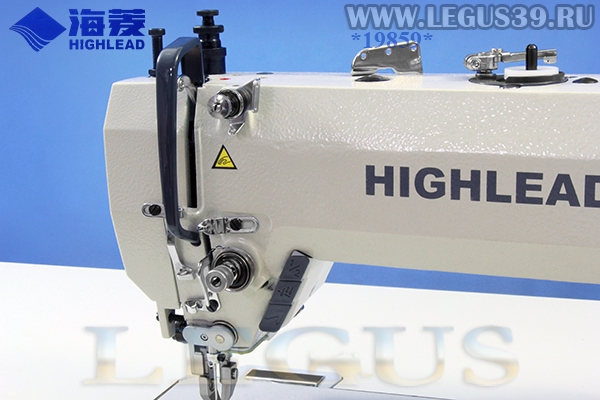 Швейная машина HIGHLEAD DY-351 (комплект со столом) с двойным продвижением, увеличенным челноком, обрезкой нити (короткий конец нити до 3 мм, после обрезки) и закрепкой (стежок в стежок), со встроенным шаговым двигателем 750 Вт