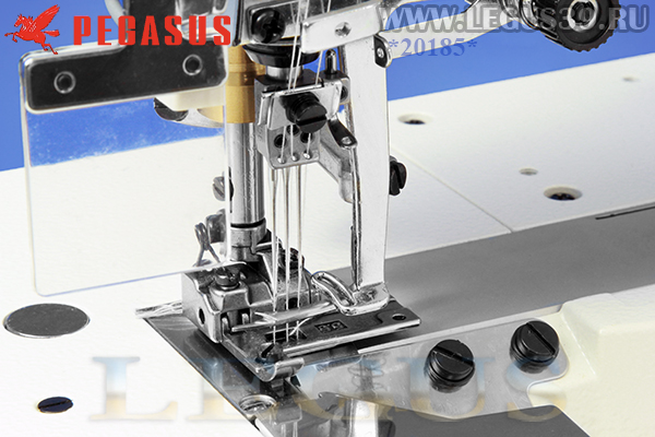 Распошивальная машина PEGASUS CW52-02EX356/D (Direct drive) арт.354816 - распошивальная (плоскошовная) машина с плоской платформой (2 в 1) для окантовки косой бейкой (Встроенный сервопривод)