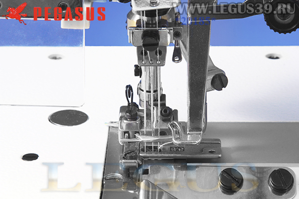 Распошивальная машина PEGASUS CW52-02EX356/D (Direct drive) арт.354816 - распошивальная (плоскошовная) машина с плоской платформой (2 в 1) для окантовки косой бейкой (Встроенный сервопривод)