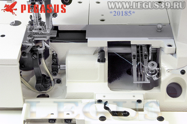 Распошивальная машина PEGASUS CW52-02EX356/D (Direct drive) арт.354816 - распошивальная (плоскошовная) машина с плоской платформой (2 в 1) для окантовки косой бейкой (Встроенный сервопривод)