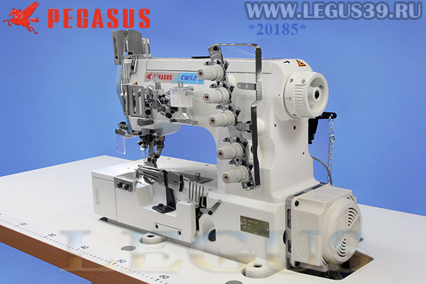 Распошивальная машина PEGASUS CW52-02EX356/D (Direct drive) арт.354816 - распошивальная (плоскошовная) машина с плоской платформой (2 в 1) для окантовки косой бейкой (Встроенный сервопривод)