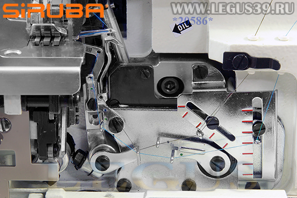 Оверлок SIRUBA 557QE-516M-3-55 (голова) со встроенным сервоприводом арт.359095 - пятиниточная двухигольная стачивающе-обметочная машина (5мм/5мм) для средних и тяжелых материалов. 