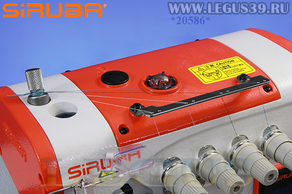 Оверлок SIRUBA 557QE-516M-3-55 (голова) со встроенным сервоприводом арт.359095 - пятиниточная двухигольная стачивающе-обметочная машина (5мм/5мм) для средних и тяжелых материалов. 