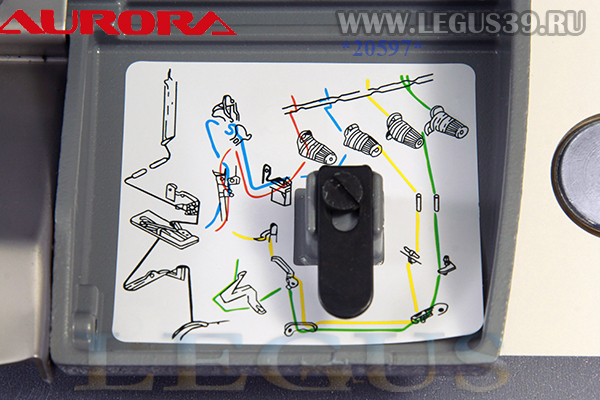 Оверлок AURORA A-700DN-5-X2 (Direct drive) арт.336168 - пятиниточная двухигольная стачивающе-обметочная машина со встроенным сервоприводом.