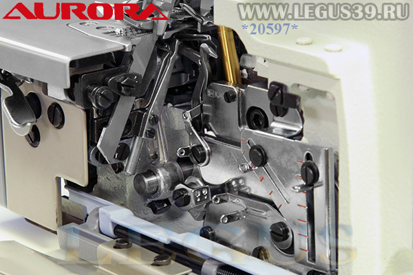 Оверлок AURORA A-700DN-5-X2 (Direct drive) арт.336168 - пятиниточная двухигольная стачивающе-обметочная машина со встроенным сервоприводом.