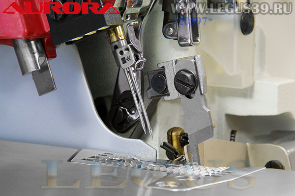 Оверлок AURORA A-700DN-5-X2 (Direct drive) арт.336168 - пятиниточная двухигольная стачивающе-обметочная машина со встроенным сервоприводом.