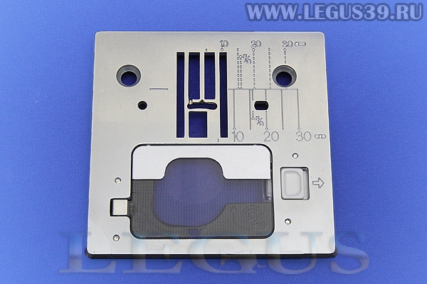 Игольная A1109-E80-0A0A пластина для бытовых швейных машин Juki HZL-61e, 80e, 90 (Troat plate) в комплекте с крышечкой A1110E50000